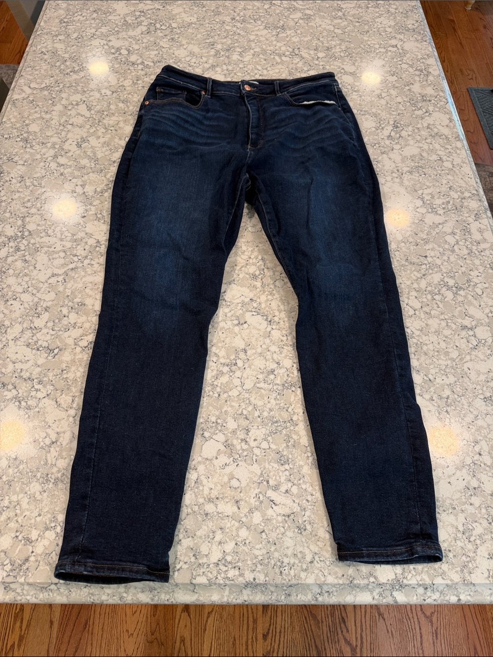 LOFT the curvy sculpt jegging Dark Wash Skinny Jeans size 16/33 spandex